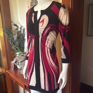 NWT Style&Co size small Abstract Print Long Sleeve Dress